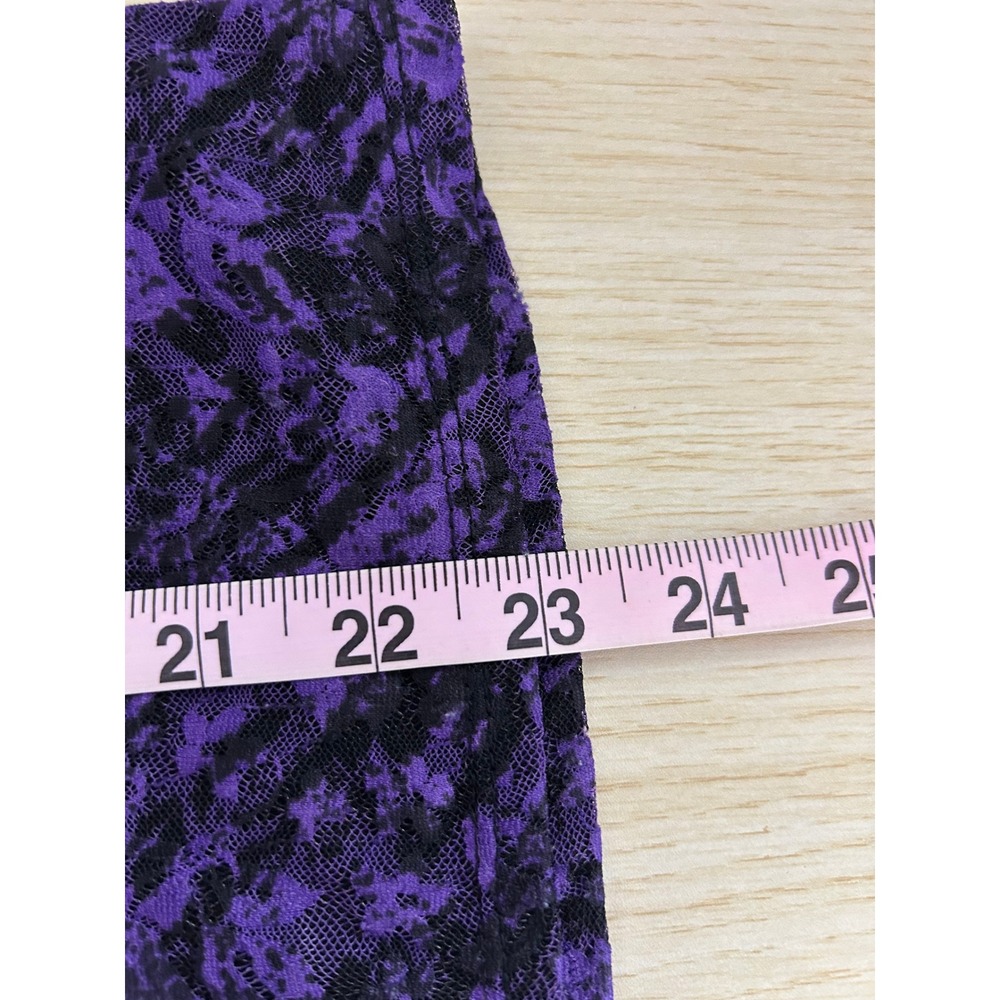 Y2K AB Studio Top‎ Womens S Purple Ombre Lace V-Neck Whimsigoth dark romantic - Picture 5 of 8